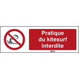 ISO Sicherheitskennzeichnung - Kitesurfen verboten