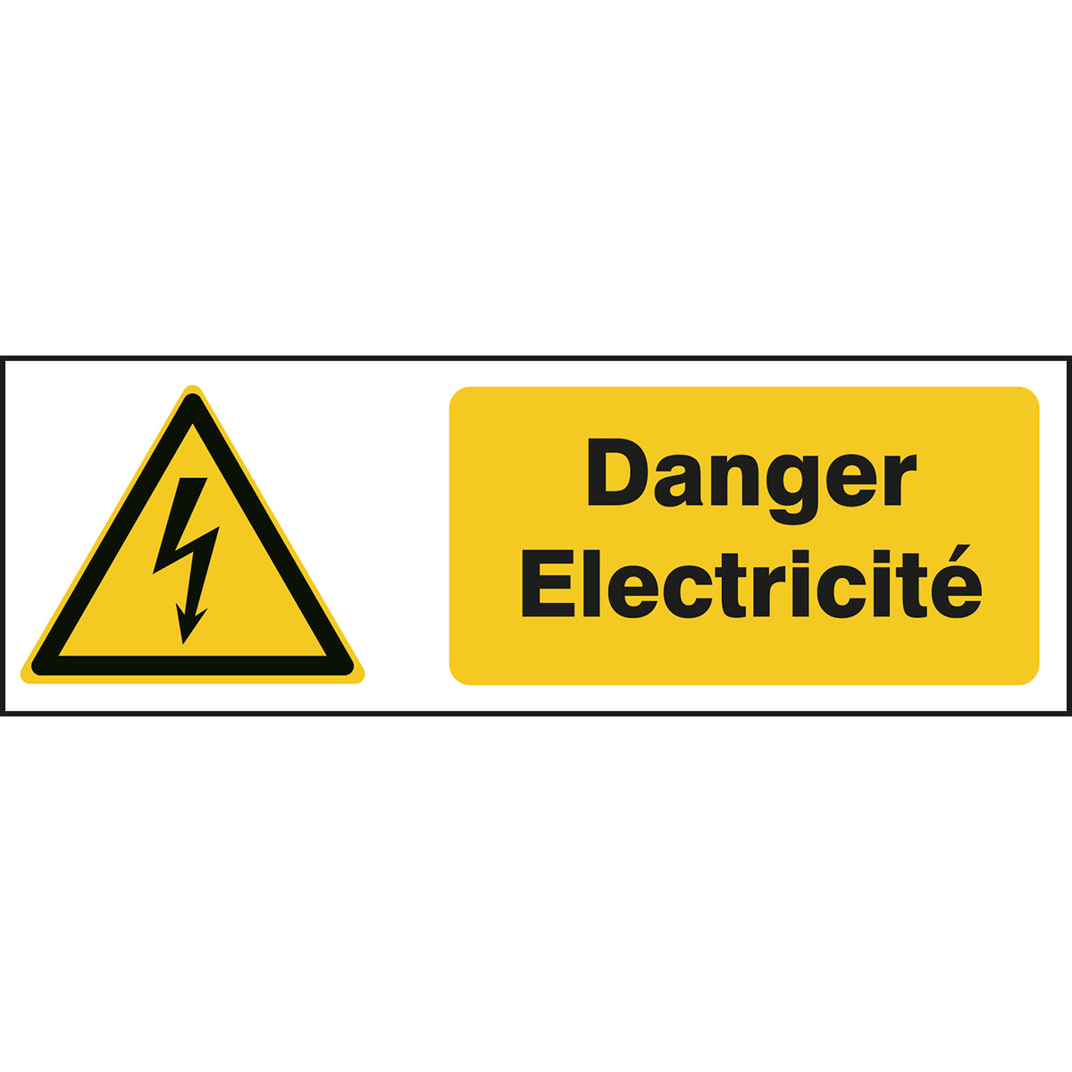 ISO Sicherheitskennzeichnung - Warnung vor elektrischer Spannung