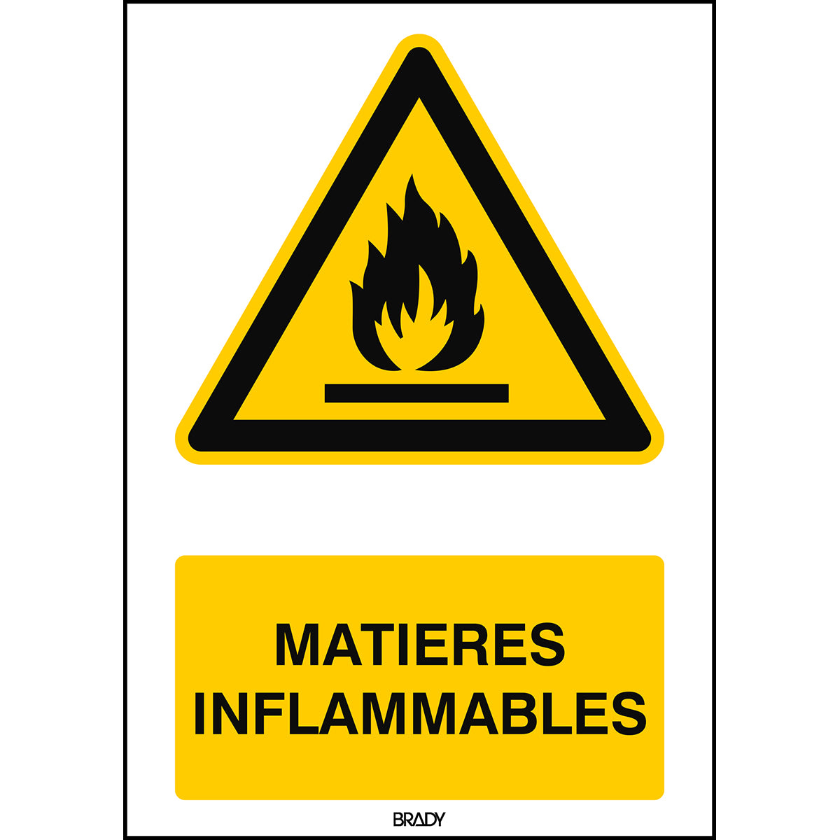 Warnung; feuergefährliche Stoffe – ISO 7010