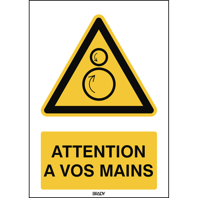 Warnung; Einzugsgefahr – ISO 7010