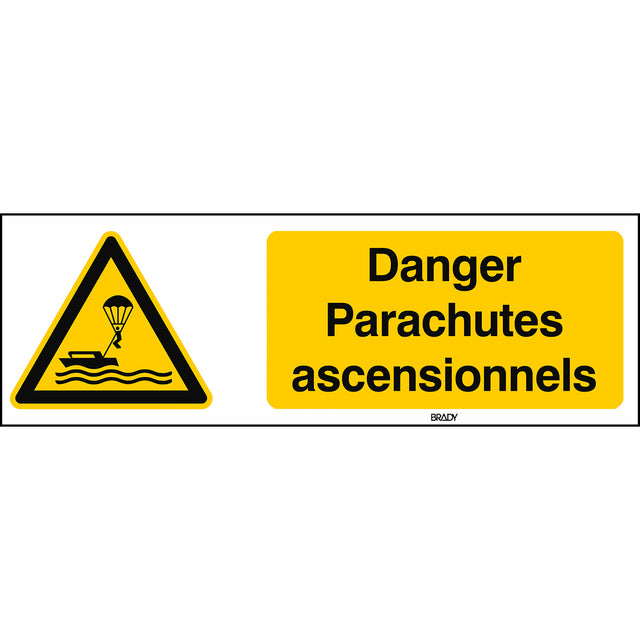 ISO Sicherheitskennzeichnung - Warnung Parasailing