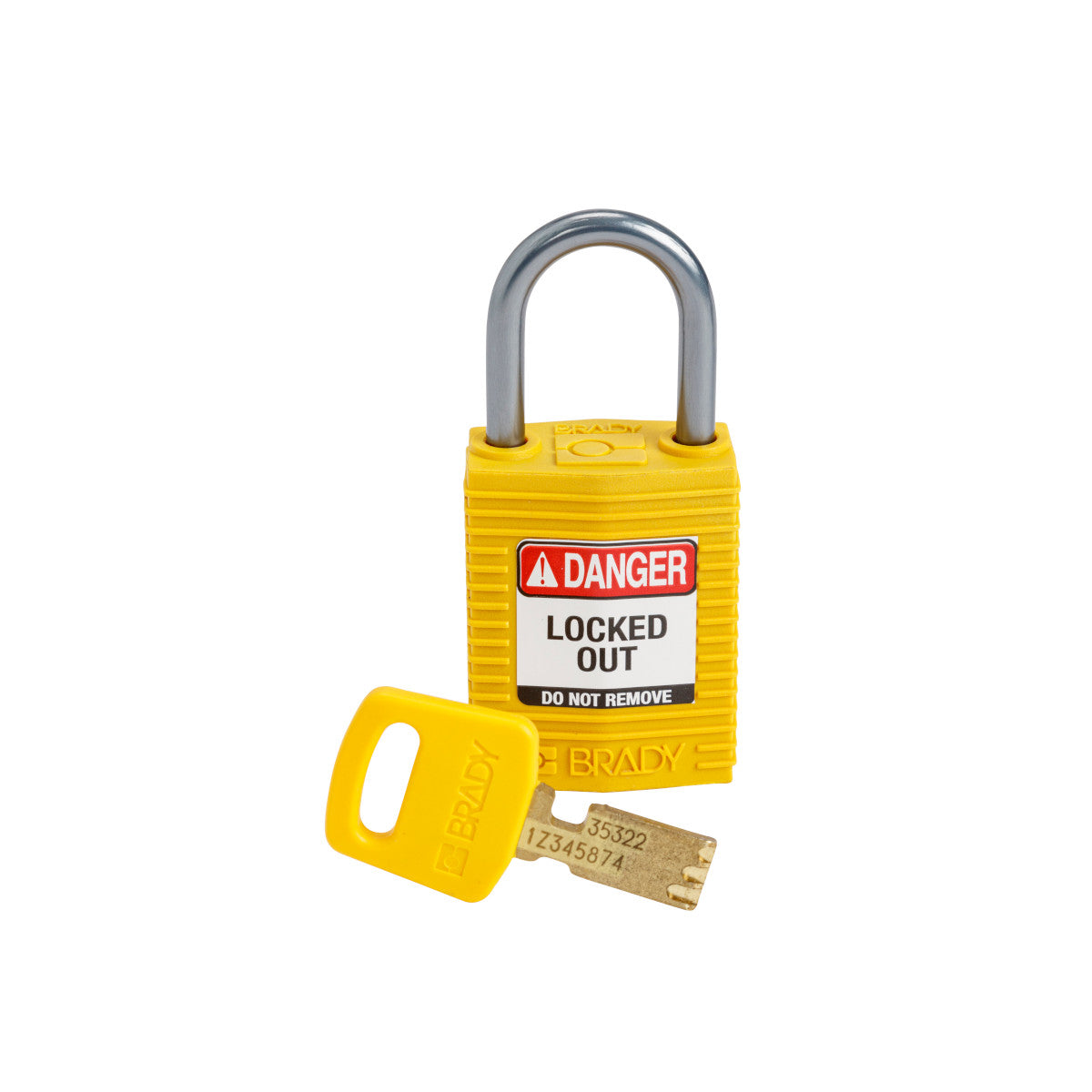 Cadenas compacts en nylon SafeKey avec anse en aluminium pour applications de verrouillage