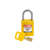 Cadenas compacts en nylon SafeKey avec anse en aluminium pour applications de verrouillage