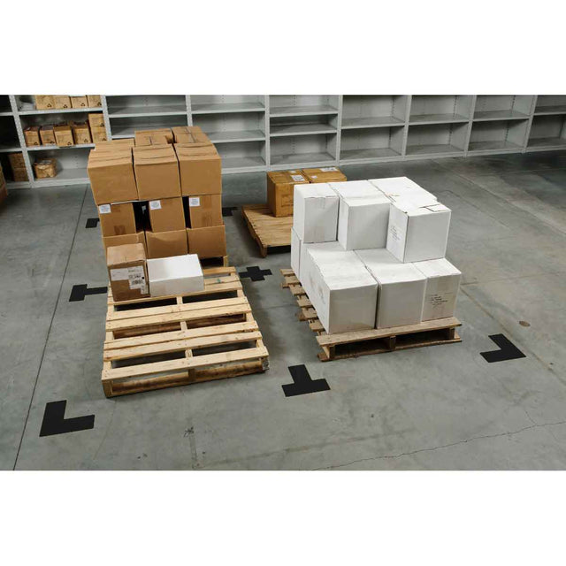 Eckemarkierung - Ts - 50,8mm  x 127mm Schwarze Toughstripe Floor Marking Polyester