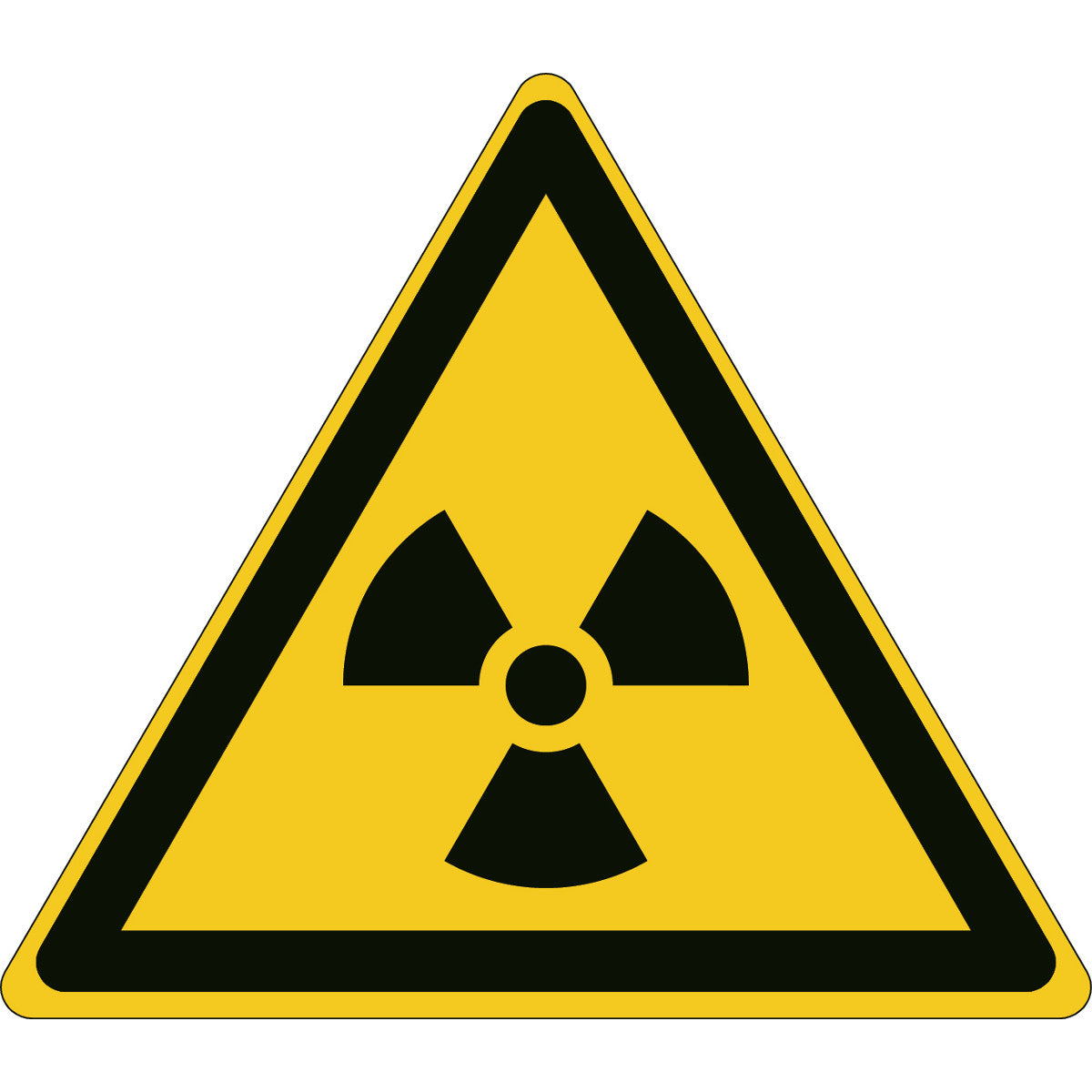 Signal de sécurité ISO - Avertissement concernant les substances radioactives ou les rayonnements ionisants