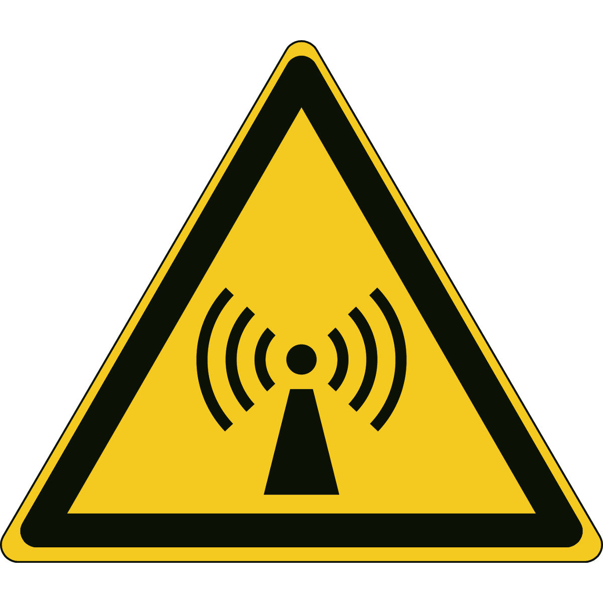 Signal de sécurité ISO - Avertissement concernant les rayonnements électromagnétiques non ionisants