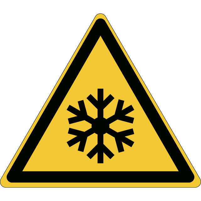 ISO Sicherheitskennzeichnung - Warnung vor niedriger Temperatur/Frost