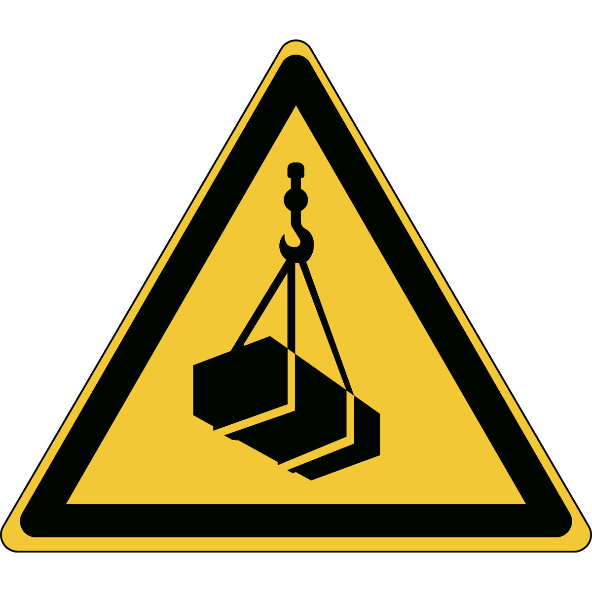 ISO safety sign - Warning of suspended load