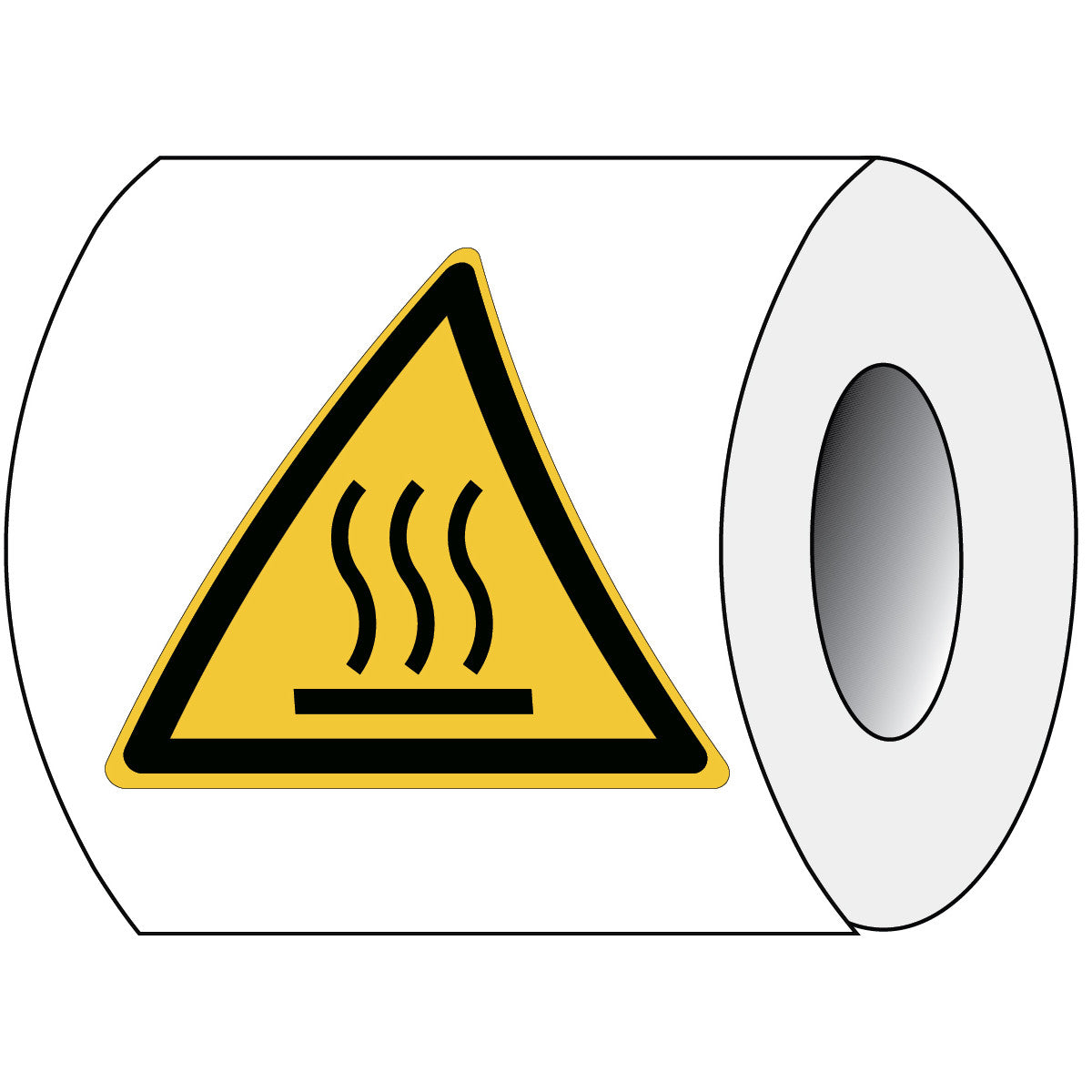 Signal de sécurité ISO - Avertissement de surface chaude