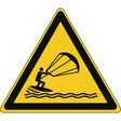 ISO Sicherheitskennzeichnung - Warnung Kitesurfern