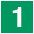 Fluchtwegkennzeichnung - Stockwerk 1