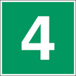 Fluchtwegkennzeichnung - Stockwerk 4