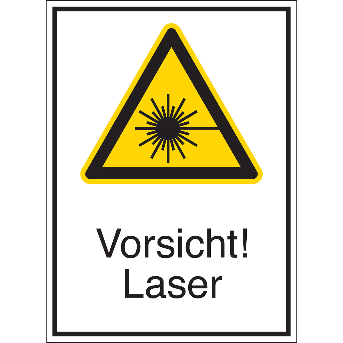 Panneaux d'avertissement - Attention ! Laser