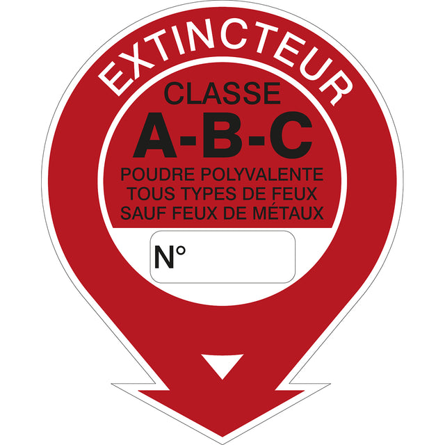 Brandsicherheitspiktogramm – Feuerlöscher Klasse A-B-C