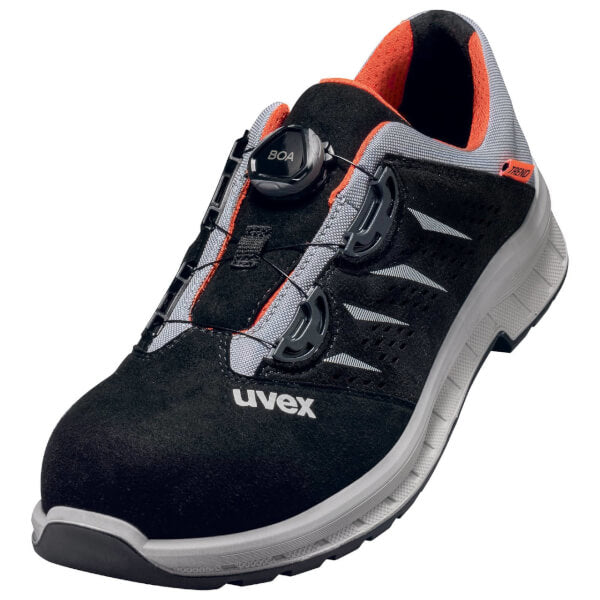 uvex 2 trend gelochter Sicherheitshalbschuh 69082 S1P SRC BOA blau schwarz